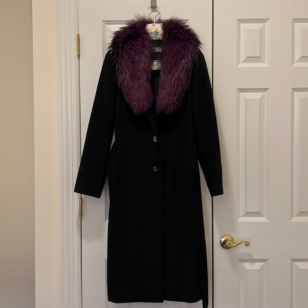 Michael Kors Peacoat with genuine removable fur trim